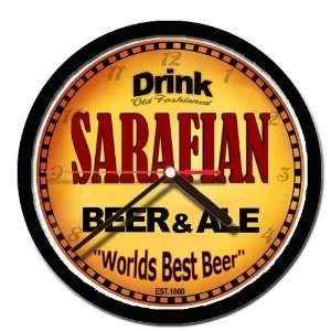  SARAFIAN beer and ale cerveza wall clock 