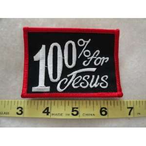  100% For Jesus Patch 