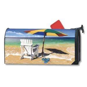  Surf, Sand & Summer Magnetic Mailbox Cover Patio, Lawn 