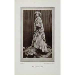  1910 Miss Lilian Ivy Close Lion Skin Elwin Neame Print 