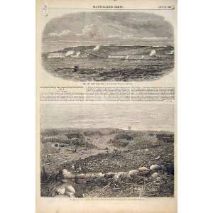  Sebastopol Redan Balaclava Highlanders War Print 1856 