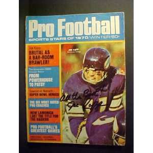   Winter 1970 Pro Football Magazine With Legit Sigs COA 