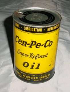 Old Cen Pe Co Oil Can  