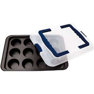  Dr. Oetker 2476 Muffin 12 Cup Pan with Carrying Lid 
