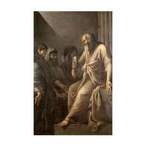  Death Of Socrates by Salvator Rosa. size 18 inches width 