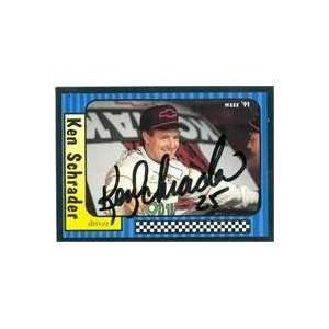 Ken Schrader Autographed/Hand Signed Trading Card (Auto Racing) Maxx 