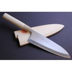 YOSHIHIRO  Shiroko Kasumi Deba Chef Knife 9.5 240mm   MADE IN JAPAN 