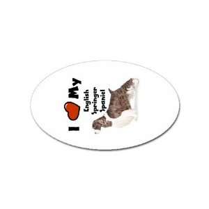   Love My English Springer Spaniel Sticker Decal Arts, Crafts & Sewing