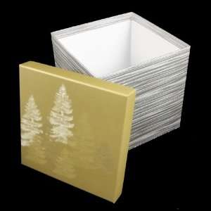  Golden Pines Decorative Gift Box, Square 7 H x 7 W x 7 