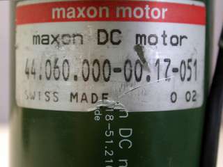 Maxon DC Motor w/ HP Encoder 4022.435.48191, 44.060.00 00.17 051, 2260 