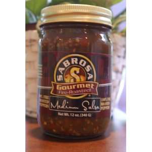 Sabrosa Fire Roasted Peppers Medium Salsa  Grocery 