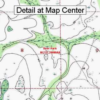  USGS Topographic Quadrangle Map   Deer Park, Florida 