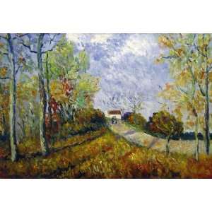 Oil Painting Corner Of The Woods At Sablons Alfred Sisley Hand Paint