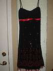 NEW RUBY ROX DRESS SIZE LARGEBLACK WITH RED ACCENTS/ BLINGWEDDING 