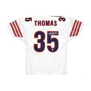  Anthony Thomas Autographed White Custom Jersey Sports 