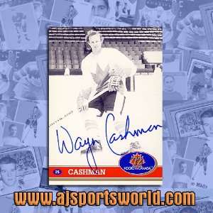 WAYNE CASHMAN 1972 Team Canada Autographed Summit Series 