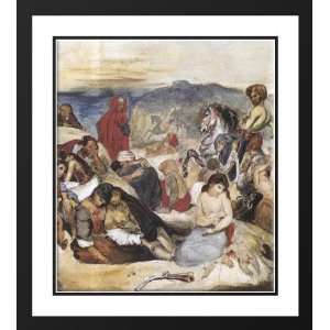 Delacroix, Eugene 20x22 Framed and Double Matted The Massacre of Chios 