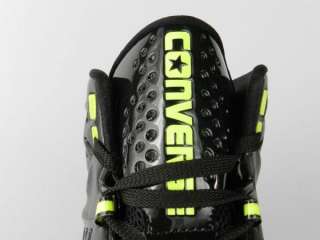 CONVERSE DEFCON MID NEW Mens Black Neon Volt Yellow Basketball Shoes 