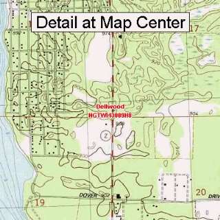  USGS Topographic Quadrangle Map   Dellwood, Wisconsin 