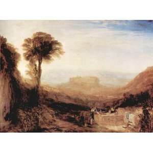  View of Orvieto painted in Rome by Joseph Mallord Turner 