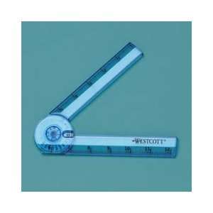  ACM13450   Folding Ruler Protractor (45 Degree Increments 