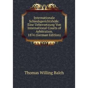   Edition) Thomas Willing Balch 9785874730178  Books
