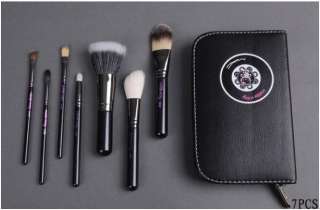 pcs Hello Kitty Makeup Brush Set + Faux Leather Case Black  