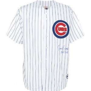  Ernie Banks Chicago Cubs Autographed White Jersey w/ MR 