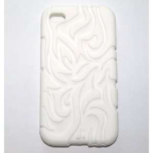  Rubbery matte finish case for iPhone4   White Electronics