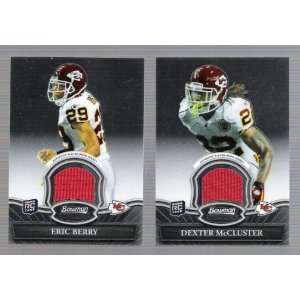Bowman Sterling   Dexter McCluster & Eric Berry   Game Used Jersey 
