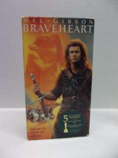 BRAVEHEART VHS movie video tape   MEL GIBON   Great Flick 097363311836 