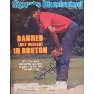  Dennis Boyd Oil Can Autographed Sports Illustrated 