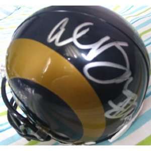  Alex Barron autographed St. Louis Rams mini helmet Sports 
