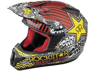 Answer Comet Rockstar Helmet BLACK/RED MED  