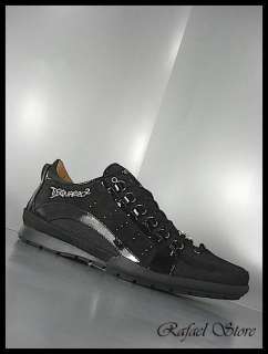 Men Shoes Sneakers DSQUARED Black Glitter Limited Exclusive Luxus Coll 