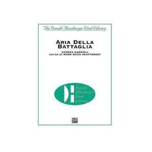 Aria Della Battaglia Conductor Score 