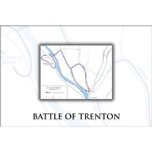  Battle of Trenton Map   24x36 Poster 