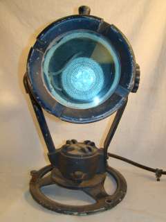   Ship SPOTLIGHT Old PYLE Swivel SEARCH LIGHT Retro BOAT Lamp  