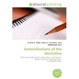  Generalizations of the Derivative (9786134291576) Books