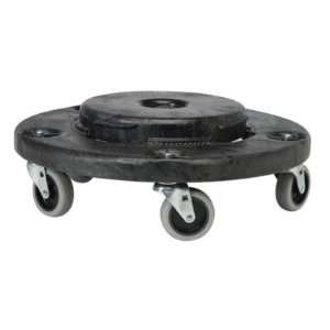    Black Brute Twist On/Off Round Dolly RCP2640BLA