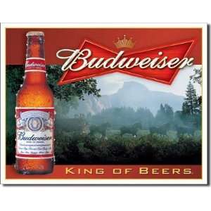 Budweiser King of Beers Tin Sign 