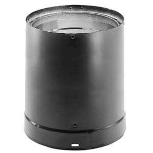 Dura Vent Close Clearance Double Wall Stove Pipe   Black   8 Inch x 6 