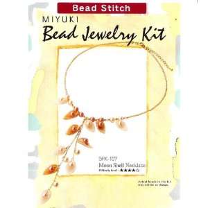 Create Your Own Miyuki Peach Moonshell Necklace Beading Kit  