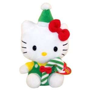  TY Beanie Baby   HELLO KITTY ( GREEN CANDY CANE) Toys 