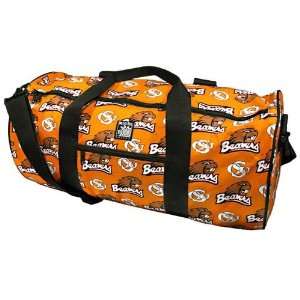  Oregon State Beavers Orange All Over Logo Duffel Bag 