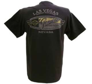 Harley Davidson Las Vegas Dealer Tee T Shirt Black 2XL #RKS  