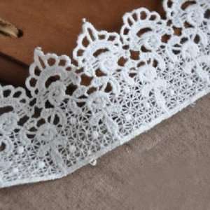  5cm Wide White Cotton Material Lace for Designing