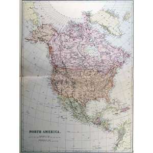  Blackie 1882 Antique Map of North America