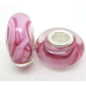  Bleek2Sheek Murano Glass Pink and Purple Charm Beads (set 