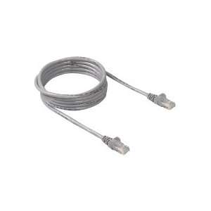  Belkin Cat.6 UTP Patch Cable RJ 45 Male   25ft   Gray 